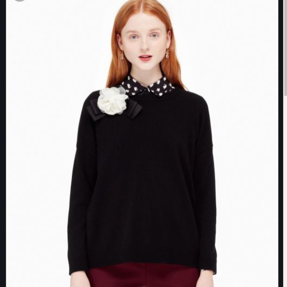 kate spade rosette bow sweater
